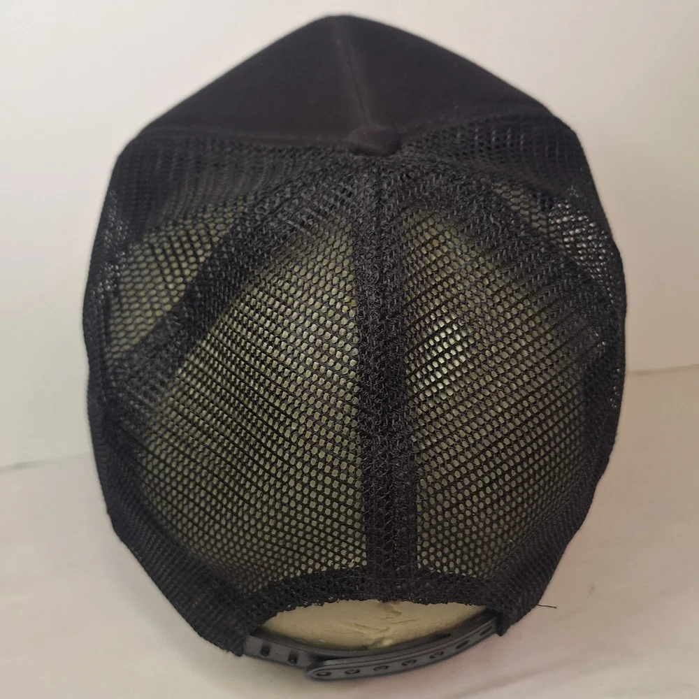 Harley-Davidson Black Trucker Hat with Orange Logo - Picture 3 of 6